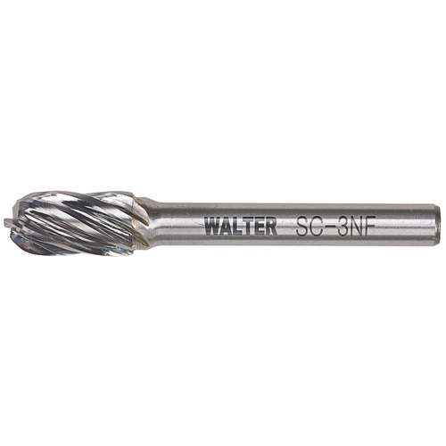 Fraise double au carbure avec tige cylindrique &agrave; pointe ronde, 1/2" dia., 1" profondeur de la coupe Meunier Outillage Industriel