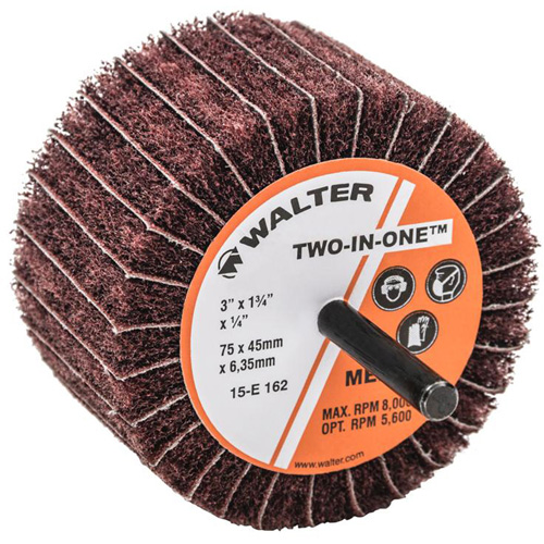 Meule &agrave; lamelles abrasives Two-In-One Meunier Outillage Industriel