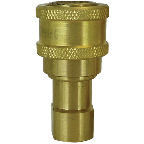 RACCORD HYDRAULIQUE FERME 2VOIES,1/8NPT,LAITON, Laiton/Acier inoxydable Meunier Outillage Industriel