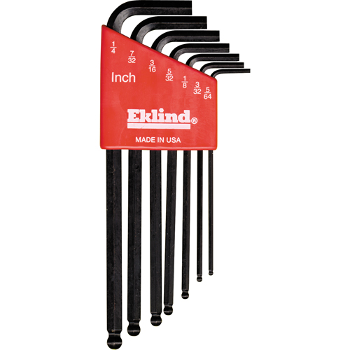 Balldrive L-Style Hex Key Set, 7 Pcs. Meunier Outillage Industriel