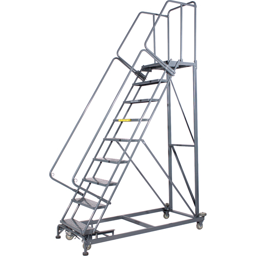 &eacute;chelles roulantes Monster, 7 marches, Largeur de la marche 24", Hauteur de la plateforme 70", Acier Meunier Outillage Industriel