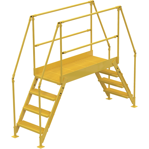 Crossover Ladder, 103" Overall Span, 40" H x 60" D, 24" Step Width Meunier Outillage Industriel