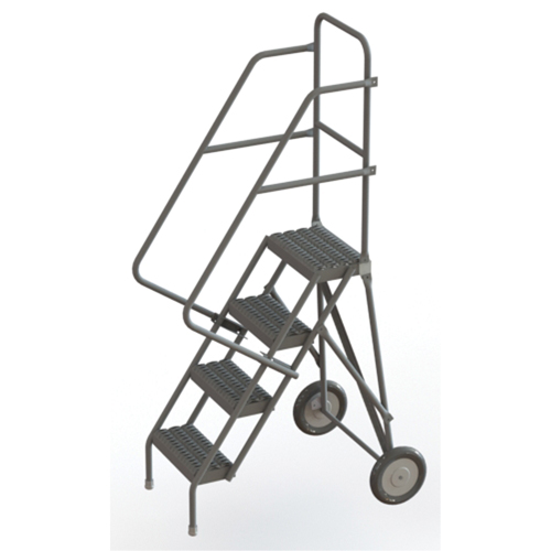 &eacute;chelles roulantes, 4 marches, Stri&eacute;, Hauteur 40" Meunier Outillage Industriel
