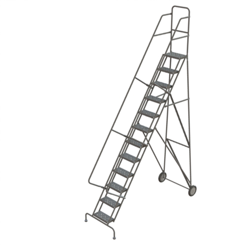 &eacute;chelles roulantes, 12 marches, Stri&eacute;, Hauteur 126" Meunier Outillage Industriel