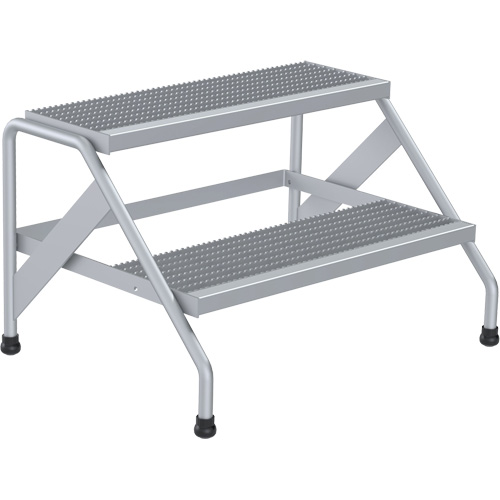 Escabeau en aluminium, 2 marche(s), 32-13/16" la x 24-9/16" lo x 20" h, Capacit&eacute; 500 lb Meunier Outillage Industriel