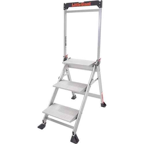Jumbo Step Ladder, 2.2', Aluminum, 375 lbs. Capacity, Type 1AA Meunier Outillage Industriel