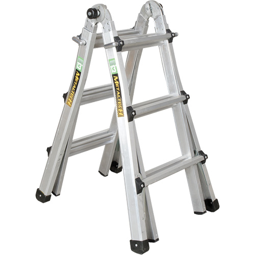 Telescoping Multi-Position Ladder, 2.916' - 9.75', Aluminum, 300 lbs., CSA Grade 1A Meunier Outillage Industriel