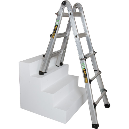 Telescoping Multi-Position Ladder, 2.916' - 9.75', Aluminum, 300 lbs., CSA Grade 1A Meunier Outillage Industriel