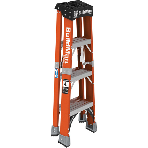 Step Ladder, 4', Fibreglass, 375 lbs. Capacity, Type 1AA Meunier Outillage Industriel
