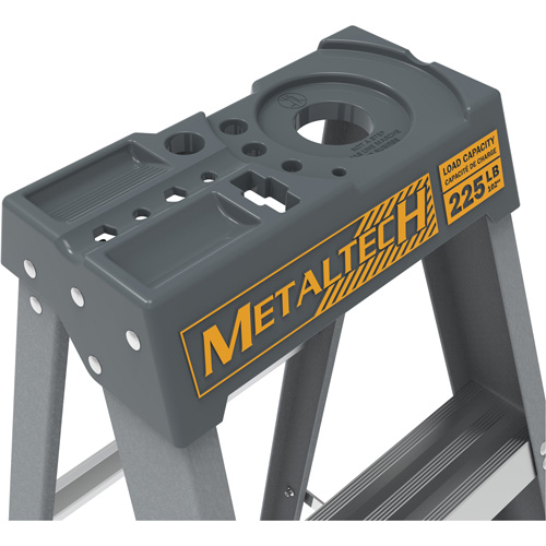 Step Ladder with Paint Tray, 6', Fibreglass, 225 lbs. Capacity, Type 2 Meunier Outillage Industriel