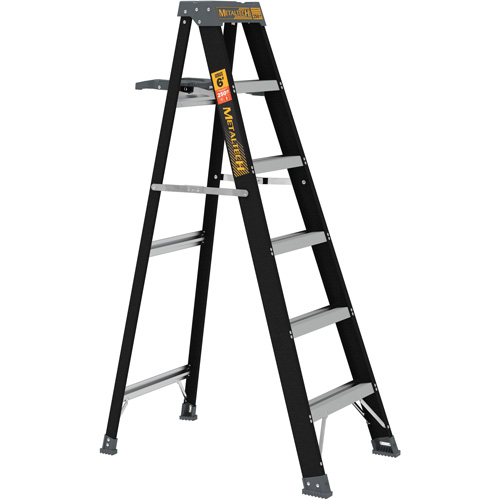 Step Ladder with Paint Tray, 6', Fibreglass, 250 lbs. Capacity, Type 1 Meunier Outillage Industriel