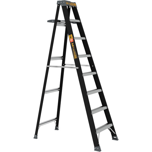 Step Ladder with Paint Tray, 8', Fibreglass, 250 lbs. Capacity, Type 1 Meunier Outillage Industriel