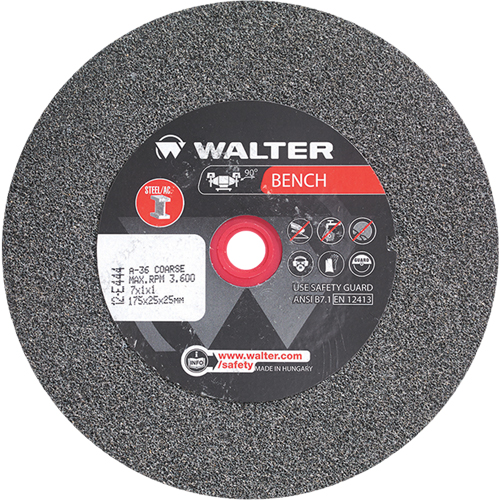 Bench Grinding Wheels, 7" x 1", 1" Arbor, 1 Meunier Outillage Industriel