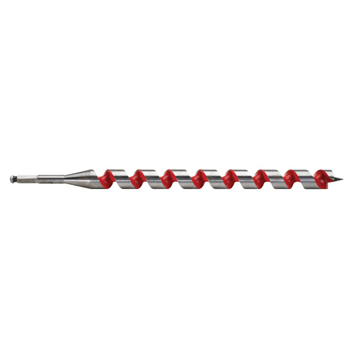 Ship Auger Drill Bit, 1-1/8" Diameter, 15" Flute, 7/16" Hex Shank Meunier Outillage Industriel
