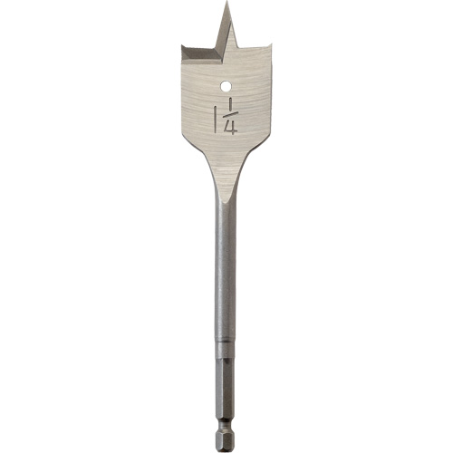 M&egrave;che plate, Diam&egrave;tre de 1-1/4", Tige 1/4" hex, Longeur de 6" Meunier Outillage Industriel