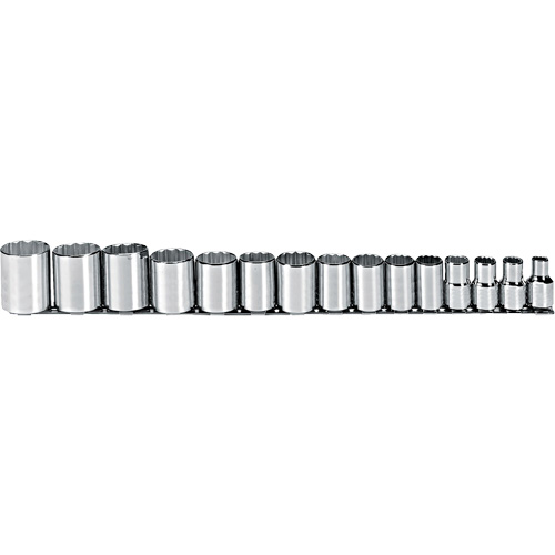 Jeu de douilles, 15 Mcx, Prise de 1/2" Meunier Outillage Industriel