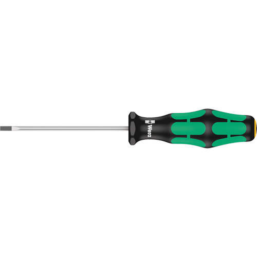 Slotted Screwdriver, 3/32" Tip, Round, 5-11/16" L, Plastic Handle Meunier Outillage Industriel