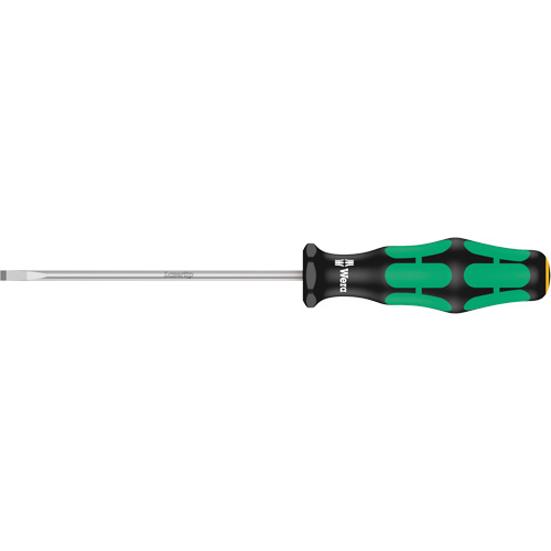 Slotted Screwdriver, 3.5 mm Tip, Round, 7-1/8" L, Plastic Handle Meunier Outillage Industriel