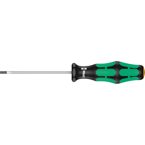 Tournevis pour vis &agrave; fente, Tige de 1/8", Ronde, 6-5/16" lo, Prise en Plastique Meunier Outillage Industriel