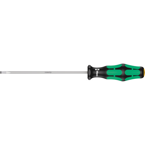 Tournevis &agrave; fente, Tige de 3,5 mm, Ronde, 8-1/8" lo, Prise en Plastique Meunier Outillage Industriel