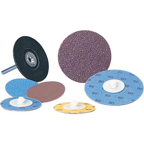 Disque &agrave; changement rapide Standard Abrasives, 2" dia., Grain 36, Oxyde d'aluminium Meunier Outillage Industriel