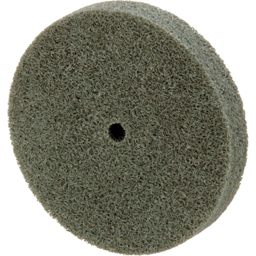 Meule homog&egrave;ne &agrave; faible densit&eacute; de s&eacute;rie 500 Standard Abrasives, 3" x 1/2", Arbre de 1/4", Grain de Moyen, Oxyde d'aluminium Meunier Outillage Industriel