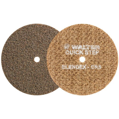 Disque de pr&eacute;paration de surface QUICK-STEP BLENDEX, 5" dia., Grain Cors&eacute;, Oxyde d'aluminium Meunier Outillage Industriel