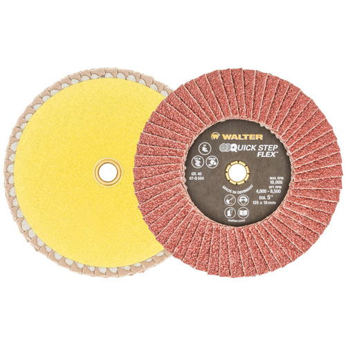 QUICK-STEP FLEX, 5" x Type 29, 40 Grit, Aluminum Oxide Meunier Outillage Industriel