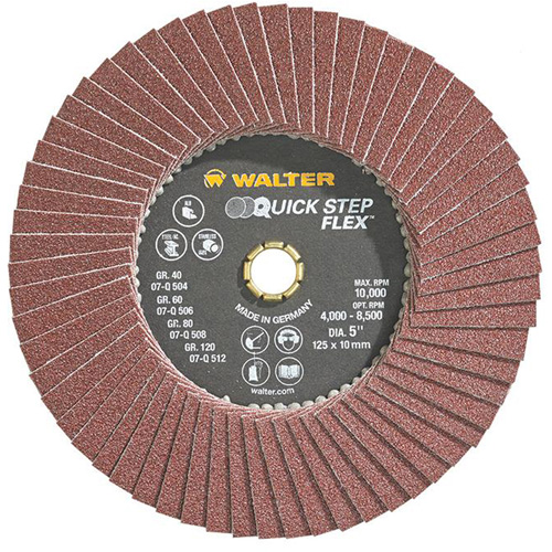 QUICK-STEP FLEX, 5" x Type 29, 80 Grit, Aluminum Oxide Meunier Outillage Industriel