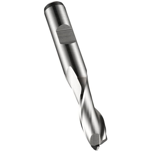 Square End Slot Drill, 1/4" Dia., 66 mm L, 10 mm Shank, High Speed Cobalt Meunier Outillage Industriel