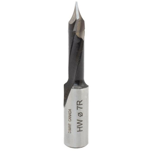 Through-Hole Carbide Tipped Drill, 7 mm Diameter Meunier Outillage Industriel