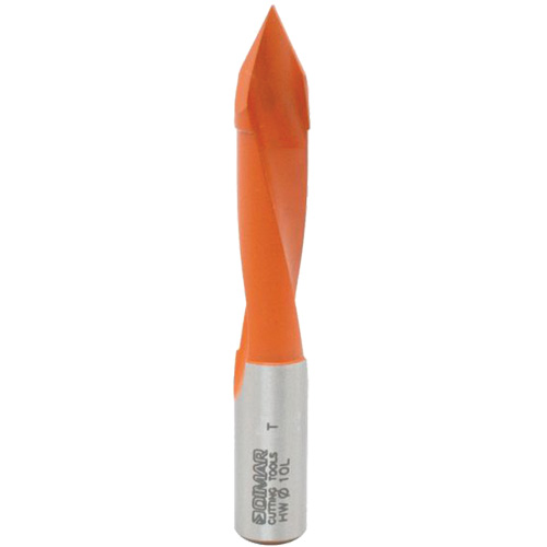 Through-Hole Carbide Tipped Drill, 2/5" Diameter Meunier Outillage Industriel