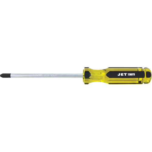 Phillips Jumbo Handle Screwdriver, #3, 6" L, Plastic/Steel/Aluminium/Wood/Cushion Grip/Magnetic/ESD-Safe Handle Meunier Outillage Industriel