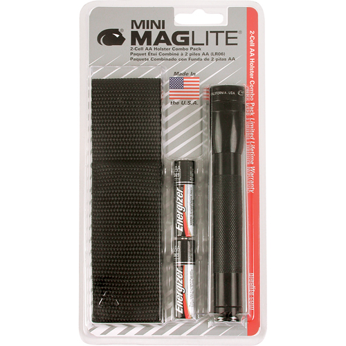 Mini&reg; Flashlights, Incandescent, 14 Lumens, AA Batteries Meunier Outillage Industriel