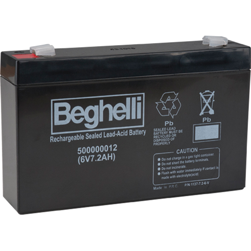 Sealed Lead Acid Batteries, 6 V, 7.2 Ah Meunier Outillage Industriel
