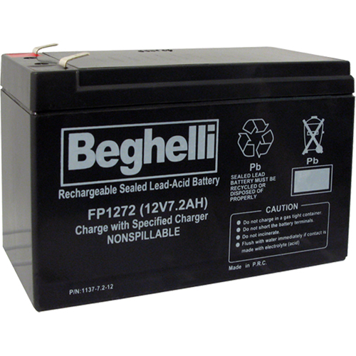 Sealed Lead Acid Batteries, 12 V, 7.2 Ah Meunier Outillage Industriel