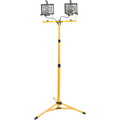 Projecteur double, Halog&egrave;ne, 500 W, 16000 lumens, Boîtier en Acier Meunier Outillage Industriel