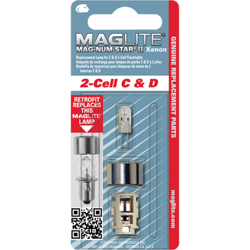 Replacement Bulb for 2-Cell C & D Flashlights Meunier Outillage Industriel