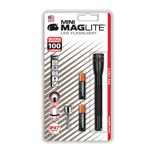 Mini&reg; Flashlights, LED, 100 Lumens, AAA Batteries Meunier Outillage Industriel