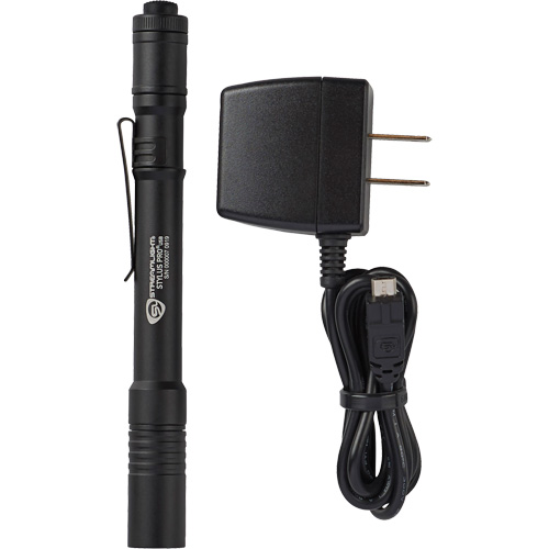 Stylus Pro&reg; USB Pen Light, LED, 350 Lumens, Aluminum Body, Rechargeable Batteries, Included Meunier Outillage Industriel