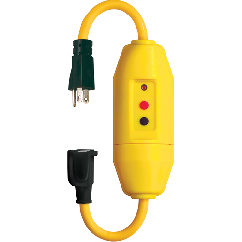 Jeux de cordons avec disjoncteur de fuite &agrave; la terre en ligne , 120 V, 15 A, Cordon de  Meunier Outillage Industriel