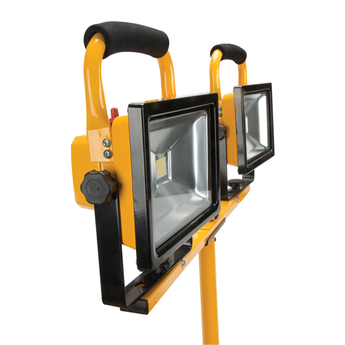 Projecteur double, DEL, 40 W, 4800 lumens, Boîtier en Aluminium Meunier Outillage Industriel