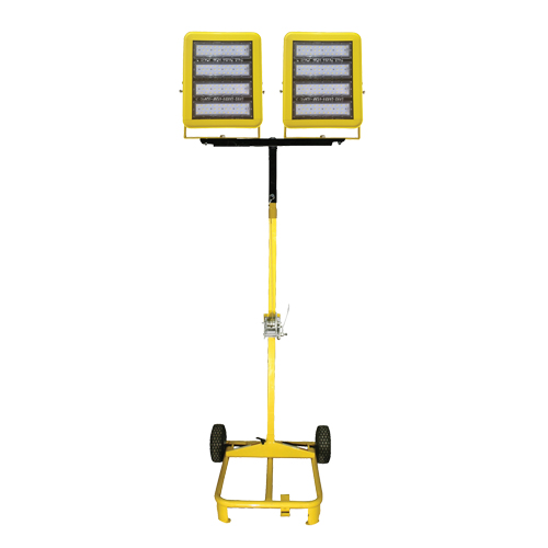 Dual-Head Cart with Winch, LED, 400 W, 60000 Lumens, Aluminum Housing Meunier Outillage Industriel