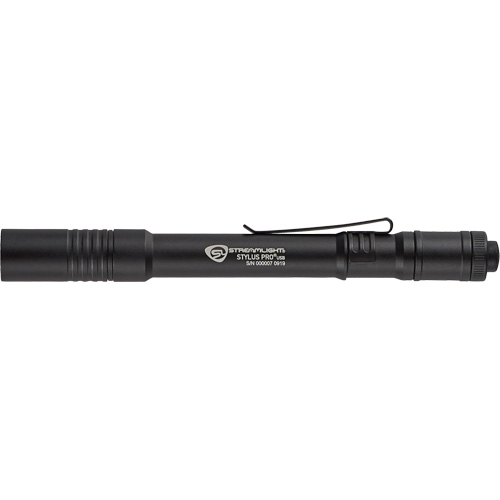 Stylus Pro&reg; USB Pen Light, LED, 350 Lumens, Aluminum Body, Rechargeable Batteries, Included Meunier Outillage Industriel