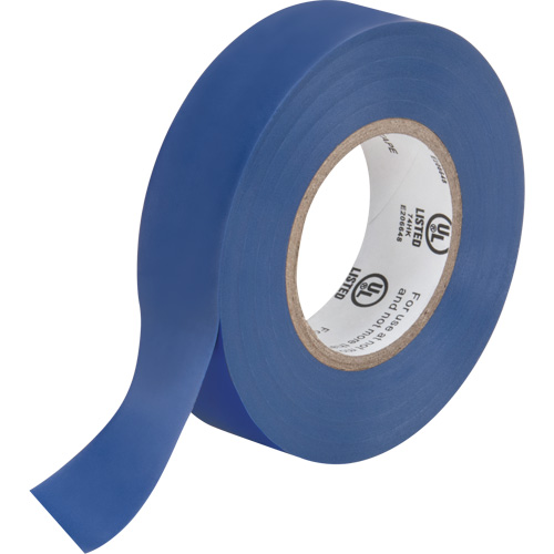 Electrical Tape, 19 mm (3/4") x 18 M (60'), Blue, 7 mils Meunier Outillage Industriel