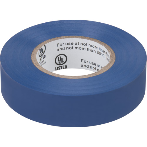 Electrical Tape, 19 mm (3/4") x 18 M (60'), Blue, 7 mils Meunier Outillage Industriel