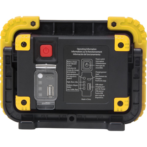 Portable Work Light, LED, 10 W, 1000 Lumens, Plastic Housing Meunier Outillage Industriel