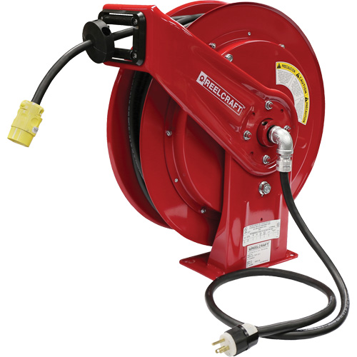 70000 Power Cord Reel, 100', SEOOW, 12 Gauge, 15 A Meunier Outillage Industriel