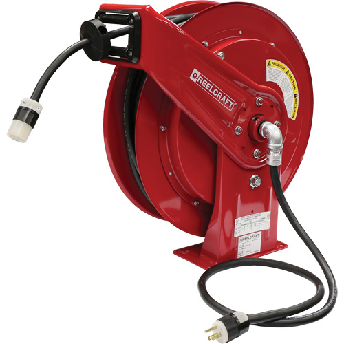 70000 Power Cord Reel, 100', SEOOW, 12 Gauge, 20 A Meunier Outillage Industriel