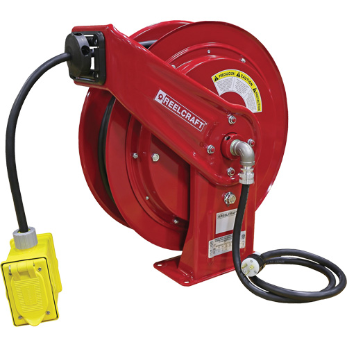 70000 Power Cord Reel, 100', SEOOW, 12 Gauge, 20 A Meunier Outillage Industriel